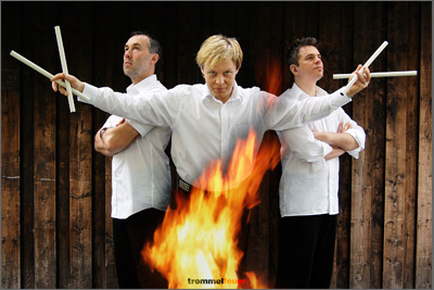 trommelfeuer holzwand